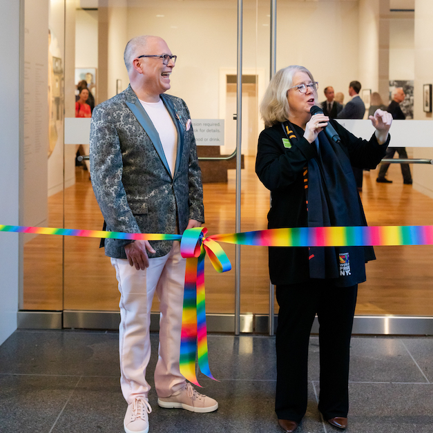 Jim Obergefell, Nannette Maciejunes Art after Stonewall opening at Columbus Museum of Art