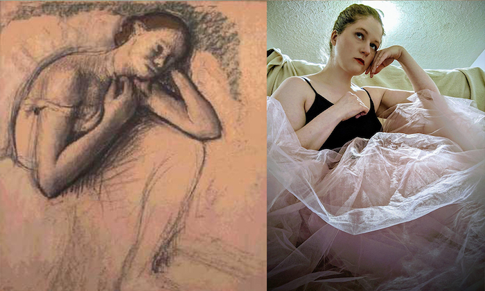 Recreate Famous Art: Degas ballerina