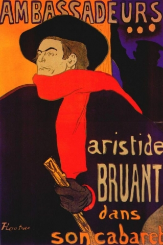 eurs Aristide Bruant by Henri de Toulouse-Lautrec, 1892, Private Collection