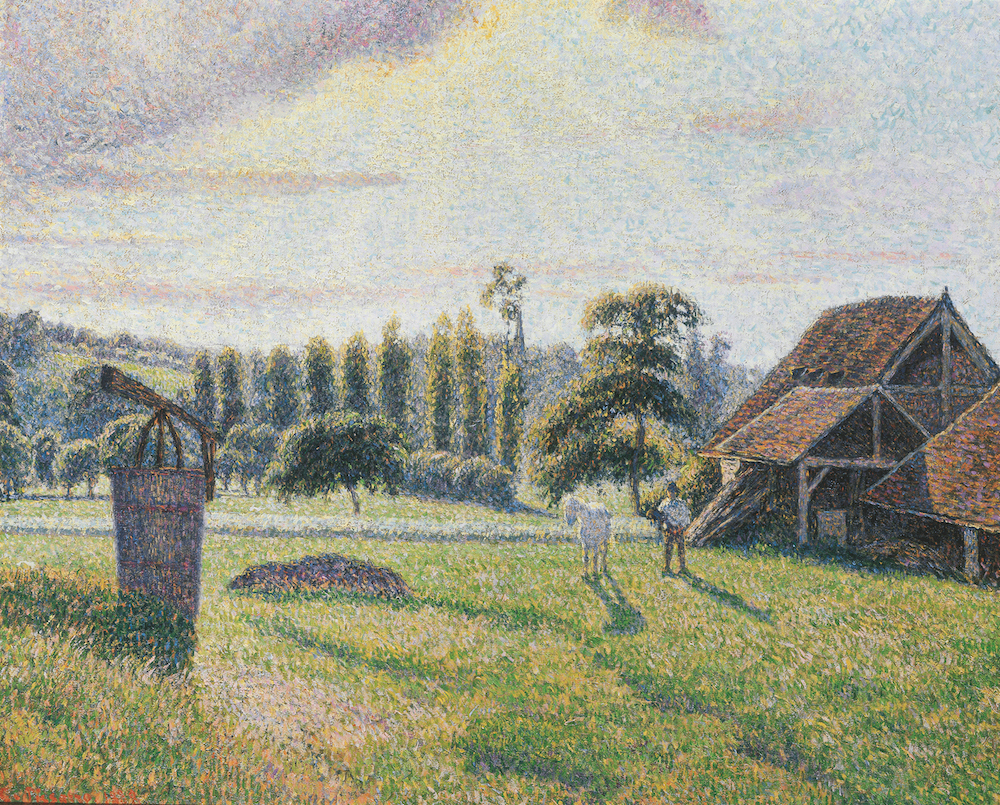 Briqueterie Delafolie à Eragny by Camille Pissarro, (1888), Private Collection