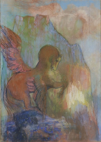 Pégase by Odilon Redon, circa 1895-1900, Private Collection