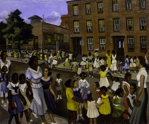 Allan Rohan Crite, School’s Out, Smithsonian Museum of American Art