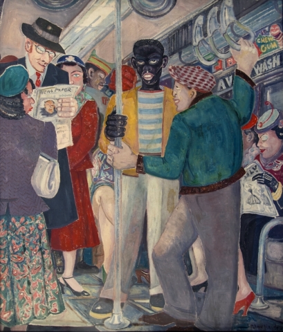 Palmer Hayden, The Subway, 1930s, New York State Office of General Services / Harlem Art Collection