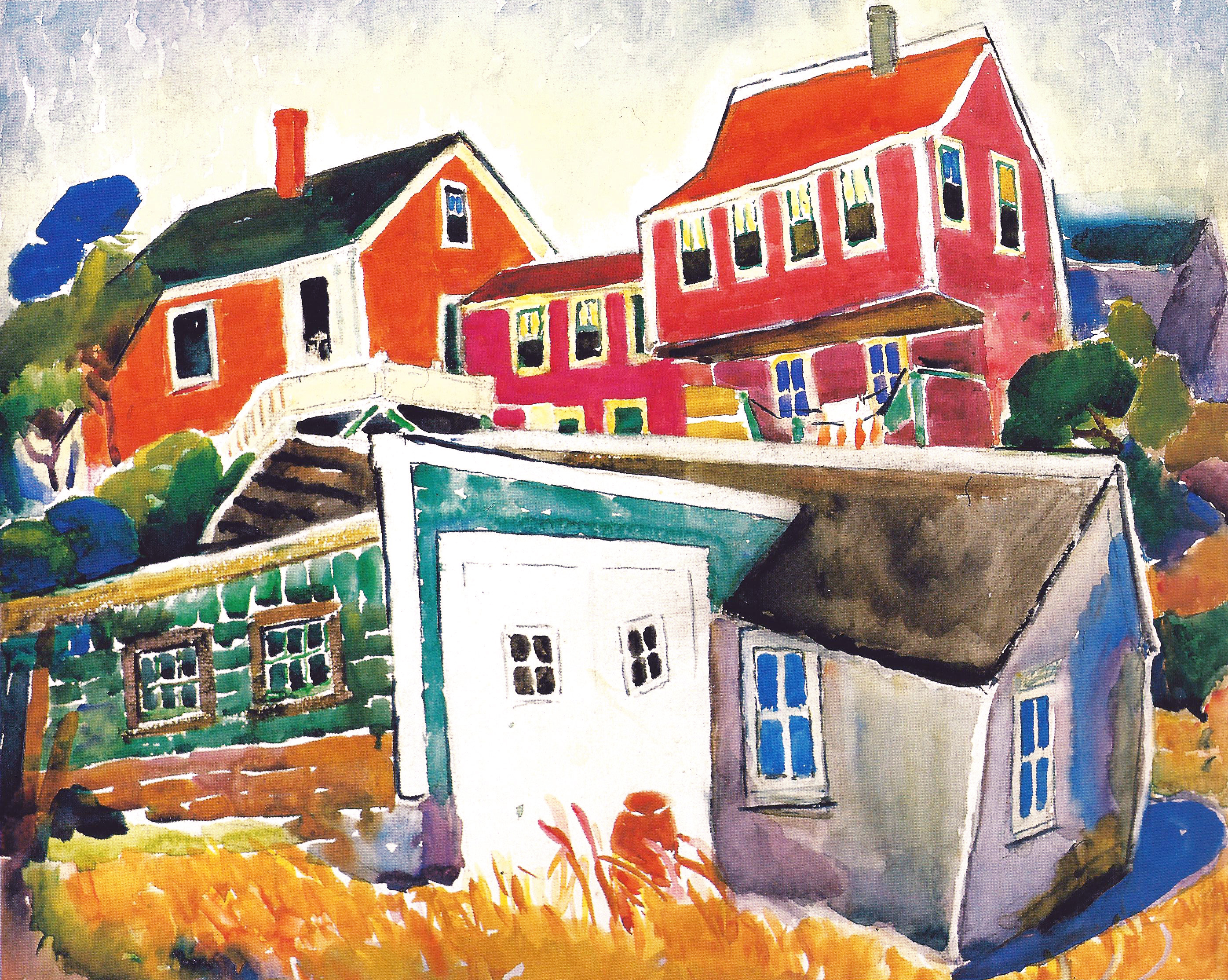 Alice Schille, Colorful Cottages, Gloucester