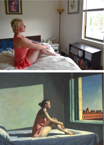 Inspired by Edward Hopper's Morning Sun