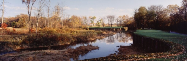 Skeet McAuley, New Albany Country Club, West Course, Fifth Hole, 1996. Chromogenic print Museum Purchase, Huntington Photography Fund