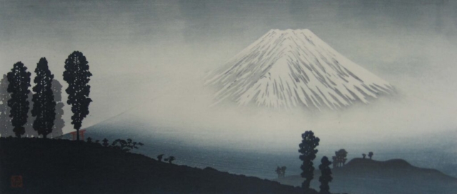 Shotei Hiroaki, Mount Fuji, c. 1920s-1930s. Woodblock print, Thomas Ewing French Collection of Prints: Bequest of Janet French Houston