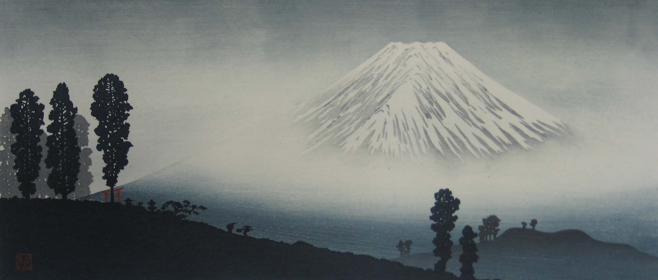 Shotei Hiroaki, Mount Fuji, c. 1920s-1930s. Woodblock print, Thomas Ewing French Collection of Prints: Bequest of Janet French Houston