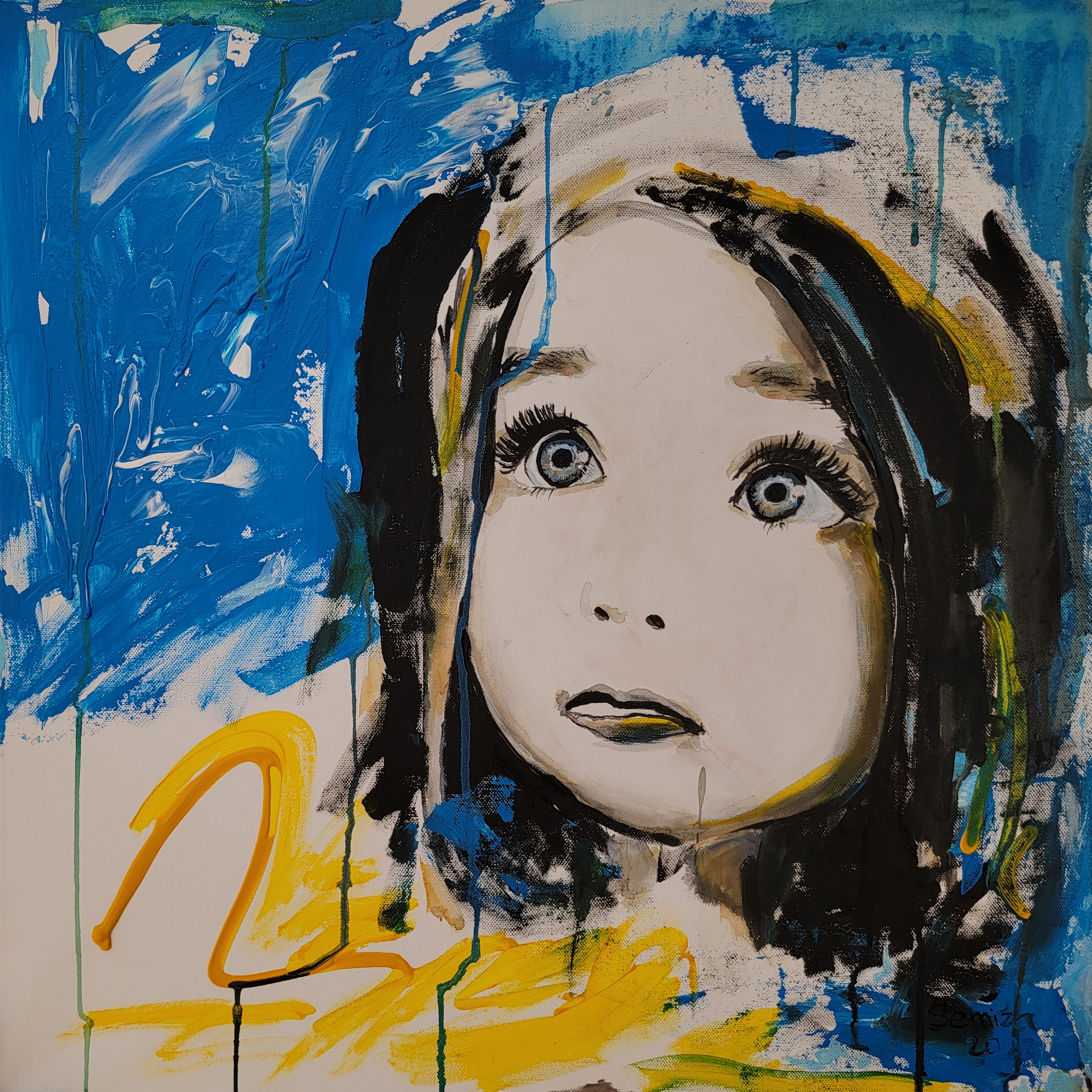 Iryna Fedorenko, Lost Childhood, 2022. Acrylic on canvas