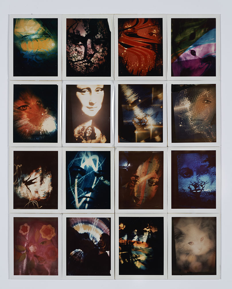 Kali, Untitled (Collage #11), Palm Springs, CA, 1973. Vintage polaroids mounted on board. Columbus Museum of Art, Museum Purchase.