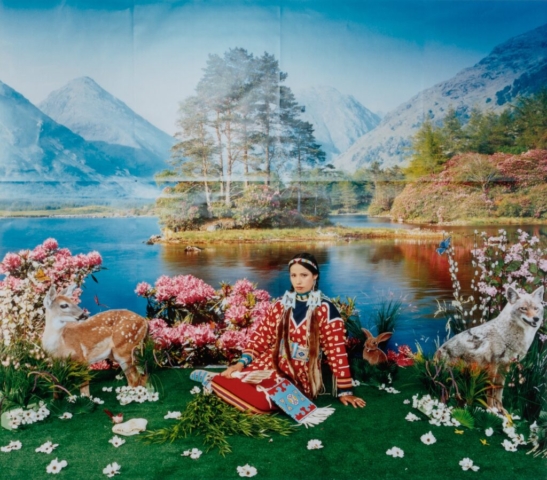 Wendy Red Star, Spring - Four Seasons, 2006. Archival pigment print on sunset fiber rag, 23 x 26 in. (58.4 x 66 cm). The Newark Museum of Art, Gift of Loren G. Lipson, M.D., 2016 2016.46.1.