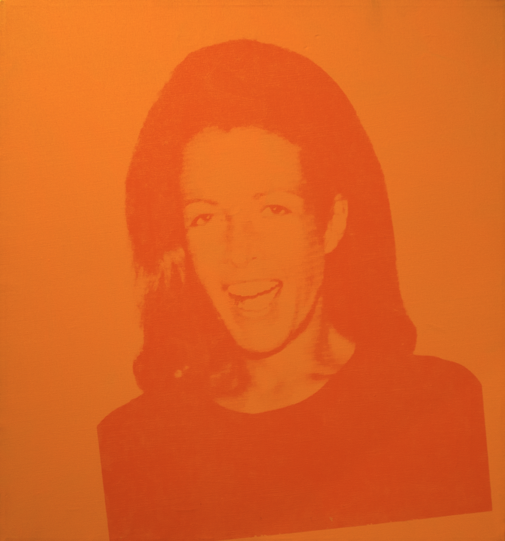Andy Warhol, Karen Lerner, 1972. Acrylic and screen print on linen. Museum Purchase and Gift in memory of Shirle Nesbitt Westwater by Angela King Westwater and David Meitus, Hugh Nesbitt Westwater, Cordelia Westwater Robinson, William Marc Westwater, and their families