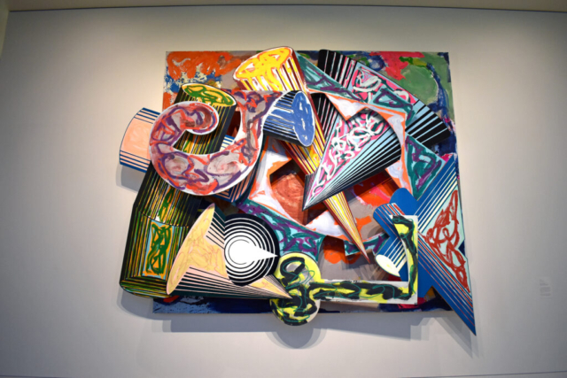 Frank Stella, La vecchia dell'orto, 3.8 x, 1986. Mixed media on etched magnesium, aluminum, canvas and fiberglass. Museum Purchase, Estate of Michael J. Fletcher, the Howald Fund and the Joyce and Willis Coffman Fund; and the Estate of Robert Bartels; with the assistance of the Pizzuti Family