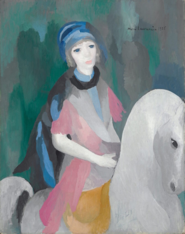 Marie Laurencin, Lady Cunard, 1925. Oil on canvas. Estate of Paul and Selma Klingenstein. © Fondation Foujita / Artists Rights Society (ARS), New York / ADAGP, Paris 2023