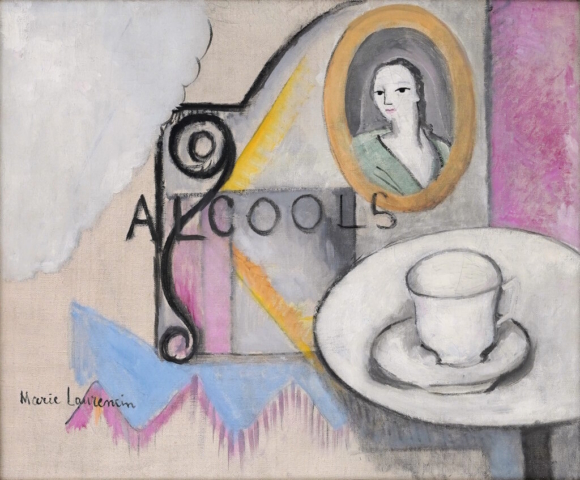 Marie Laurencin, Alcools, 1911. Oil on canvas. Private Collection, Germany. © Fondation Foujita / Artists Rights Society (ARS), New York / ADAGP, Paris 2023