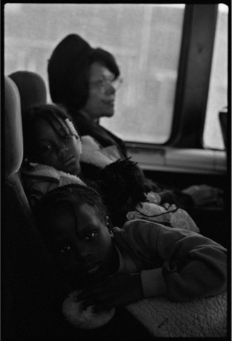 Ming Smith, Greyhound Bus, from the series August Moon, 1991. Archival pigment print. Courtesy of the artist