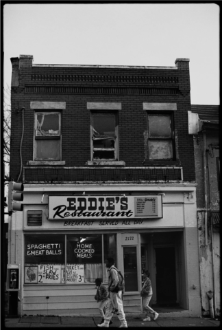 Ming Smith, Eddie’s Restaurant, from the series August Moon, 1991. Archival pigment print. Courtesy of the artist