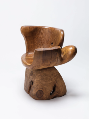 JB Blunk, Cypress chair, 1973-74. Courtesy JB Blunk Estate. Photograph by Angus Mill.