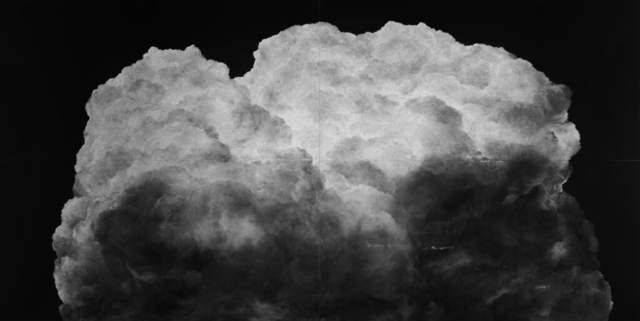 Tacita Dean, Sunset, 2015. Chalk on blackboard, 96 × 192 in. (243.8 × 487.7 cm). Glenstone Museum, Potomac, Maryland. Image courtesy of the artist, Frith Street Gallery, London, and Marian Goodman Gallery, New York/Paris/Los Angeles. © Tacita Dean. Photo: Fredrik Nilsen