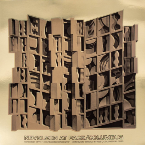 Unidentified Artist, Nevelson Gold October 16–November 30, 1977. Poster. Gift of Ralph and Jan Rosenfield.