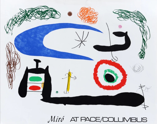 Unidentified Artist, Miro at Pace/Columbus, 1979. Poster. Gift of Ralph and Jan Rosenfield.