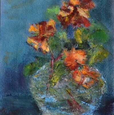 Rachel Stern - Vase of Summer Flowers