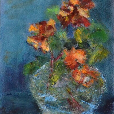 Rachel Stern - Vase of Summer Flowers